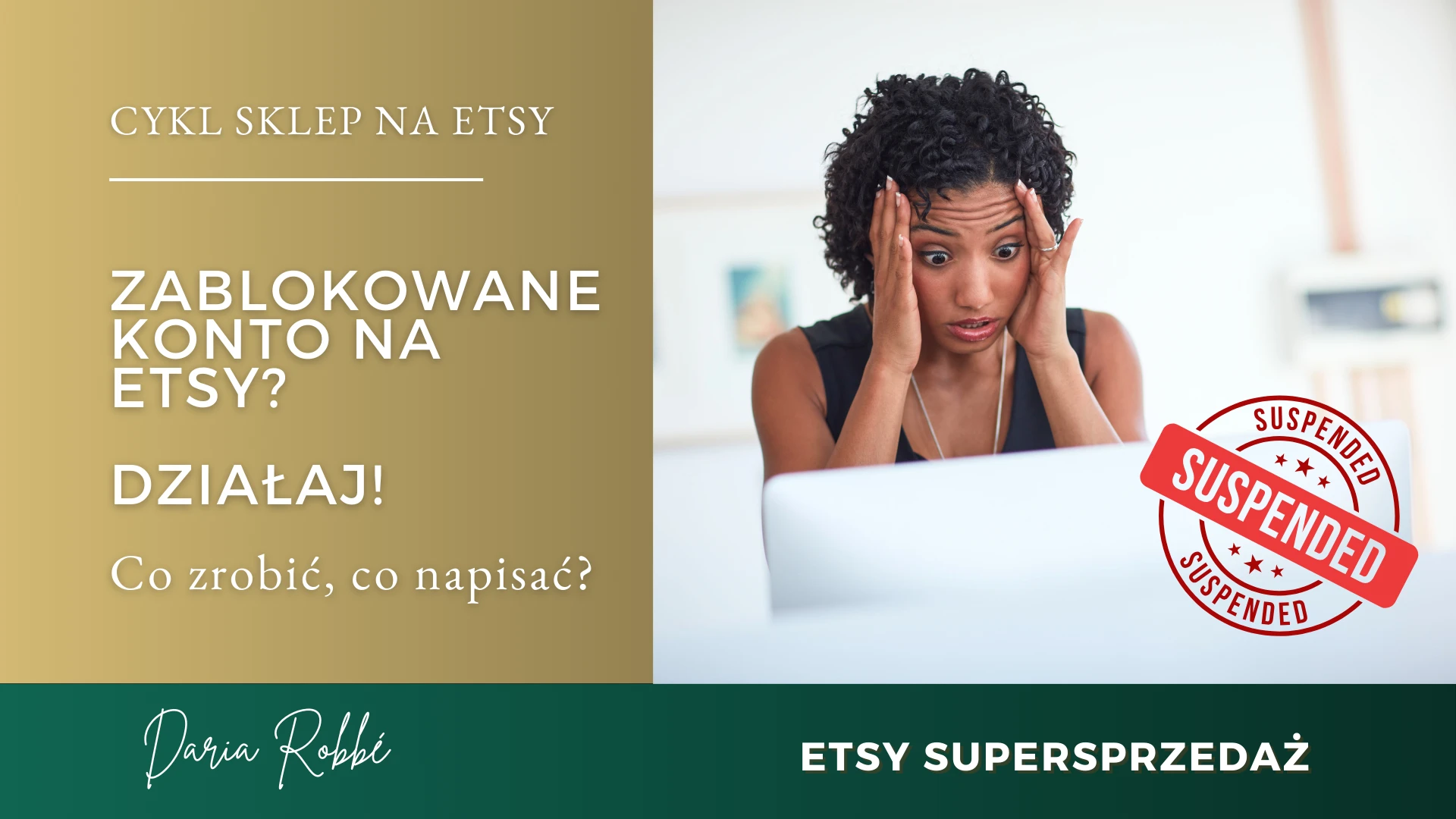 Zablokowane konto na Etsy? Działaj! Co zrobić, co napisać?